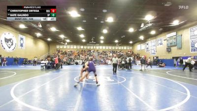 126 lbs Cons. Round 3 - Nate Galindo, Dos Palos vs Christopher Ortega, Ridgeview