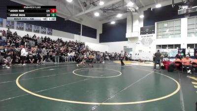 106 lbs Quarterfinal - Jorge Rios, St. John Bosco vs Aiden Han, Capistrano Valley