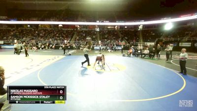 I-126 lbs 5th Place Match - Samson McKissick Staley, Pittsford vs Nikolas Massaro, St Joeseph Collegiate Institute