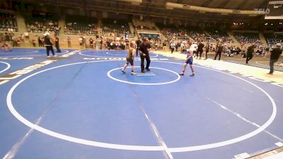 100 lbs Quarterfinal - Denver Wolf, Wolfpak Wrestling vs Carter Burdick, Broken Bow Youth Wrestling