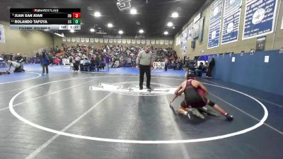 120 lbs Champ. Round 2 - Rolando Tafoya, Cesar Chavez vs Juan San Juan, Santa Maria