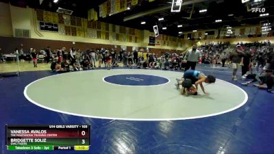 105 lbs Round 2 - Bridgette Soliz, GWC/TIGERS vs Vanessa Avalos, The Mantanona Training Center