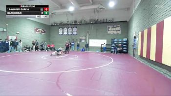 126 lbs Champ. Round 2 - Isaac Ihmud, Eleanor Roosevelt vs Raymond Garcia, Elsinore