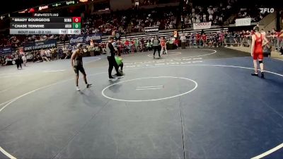 D 2 120 lbs Cons. Semi - Brady Bourgeois, New Orleans Military & Maritime vs Chase Termine, Archbishop Shaw