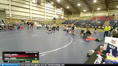 54 lbs Placement (16 Team) - Ezra Harris, Sanderson Wrestling Academy vs Kayce Linnell, Utah Black