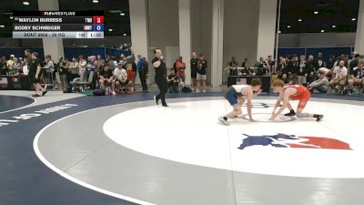 55 kg Cons. Rd Of 64 - Waylon Burress, Team Missouri Select vs Bodey Schweiger, Inland Northwest Wrestling Training Center
