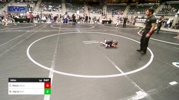 36 lbs Consi Of 8 #1 - Colt Keys, Wagoner Takedown Club vs Braxley Harjo, Berryhill Wrestling Club