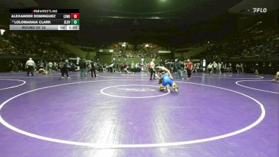 190 lbs Round Of 32 - Alexander Dominguez, Lemoore vs Lolomanaia Clark, Clovis