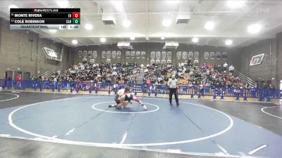 175 lbs Quarterfinal - Monte Rivera, East Bakersfield vs Cole Robinson, Cabrillo