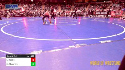 90 lbs Consi Of 16 #1 - Landon Reed, Combat Athletics vs Mason Mabe, Techfall Wrestling Club