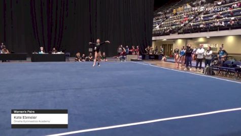 Kate Ebmeier - Women's Pairs, Omaha Gymnastics Academy - 2021 Women's Xcel Region 4 Championships