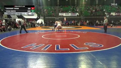 7A 285 lbs Cons. Round 3 - Evan Smith, Oak Mountain vs Zachary Teter, Huntsville