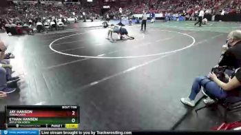 D1-285 lbs Champ. Round 1 - Jay Hanson, Verona Area vs Ethan Hansen, Appleton North