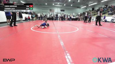 43-46 lbs Rr Rnd 1 - Crew Andrews, Team Tulsa Wrestling Club vs Carsen Lacy, Wyandotte Youth Wrestling