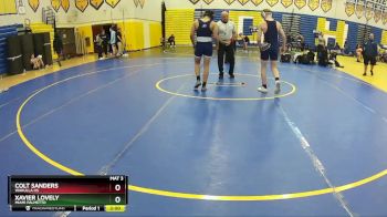 138 Blue Cons. Round 2 - Colt Sanders, Wakulla Hs vs Xavier Lovely, Miami Palmetto