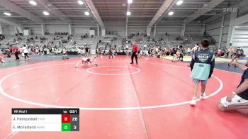 85 lbs Rr Rnd 1 - Jamison Hempstead, The Hunt Wrestling Club Black vs Eli McFarland, Mat Assassins Yellow