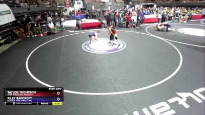 140 lbs Cons. Round 2 - Taylor Thompson, Apex Wrestling Academy vs Riley Bancroft, Golden Tribe Wrestling