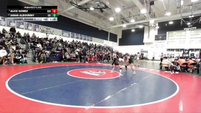 110 lbs Champ. Round 1 - Janan Albouriny, Irvine vs Alice Gomez, Corona