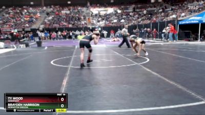 98 lbs Cons. Round 2 - Ty Wood, Sandpoint vs Brayden Harrison, Hermiston Oregon