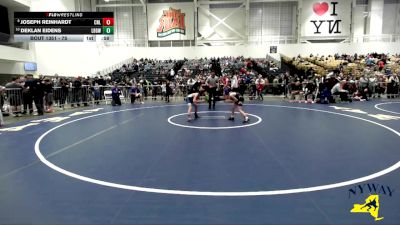75 lbs Cons. Round 2 - Deklan Eidens, Long Beach Gladiators Wrestling vs Joseph Reinhardt, Club Not Listed