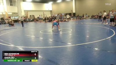 132 lbs Round 7 (10 Team) - Kason Dill, Dayton Bandits vs Ben Goyeneche, Funky Monkey