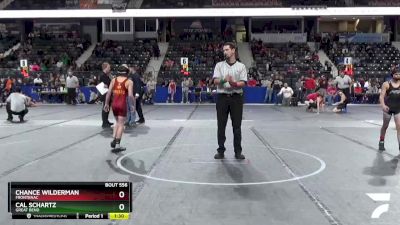 84 lbs Semifinal - Cal Schartz, Great Bend vs Chance Wilderman, Frontenac