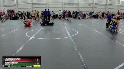 92 lbs Round 9 (10 Team) - Josh Werner, NOVA WC vs Lawson Sparks, Rambler WC