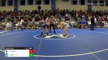 182 lbs Semifinal - James Danis, Essex vs William Carr, Southington