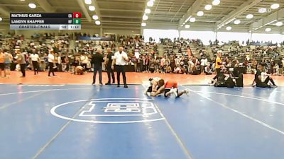 138 lbs Quarterfinal - Mathius Garza, CA vs Landyn Shaffer, NY