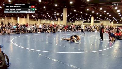 120 lbs Champ. Round 1 - Vincent Morvant, Rebel Wrestling Club vs Leighton Dempsey, Holy Cross