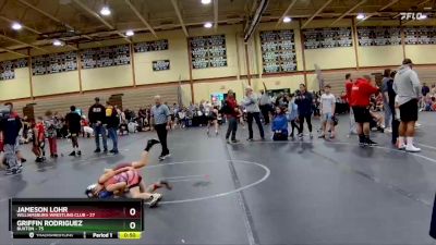 64 lbs Cons. Semi - Griffin Rodriguez, Buxton vs Jameson Lohr, Williamsburg Wrestling Club