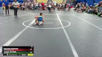 76 lbs Round 1 (8 Team) - Kolton Hartman, Ohio Gold 24k vs Ryder Ascherl, WV Wild