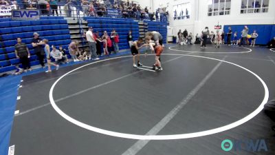 61 lbs Consi Of 4 - Keegan Myers, Cushing vs Alfonso Fuente, Clinton Youth Wrestling