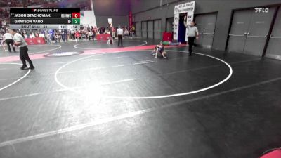54 lbs Champ. Round 2 - Grayson Varo, River Falls vs Jason Stachoviak, Brown Deer Jr Falcons Wrestling Club