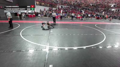 72 lbs Cons. Round 4 - Ayson Schniepp-Duffy, West Salem Bangor Wrestling vs Oliver Russell, Smooth Moves Wrestling Club
