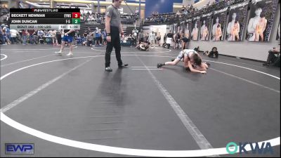 100 lbs Final - Beckett Newman, Enid Youth Wrestling Club vs John Duncan, F-5 Grappling