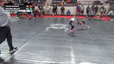 45_B lbs Consi Of 16 #1 - Dalton Johnson, Greenville vs Matthew Mellott, West Shore