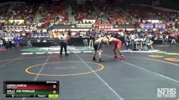 4A 285 lbs Semifinal - Willy Jon Morales, Augusta vs Jaden Garcia, Fort Scott