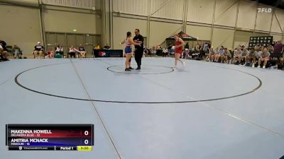 155 lbs Round 5 (6 Team) - Makenna Howell, Oklahoma Blue vs Amitria McNack, Missouri