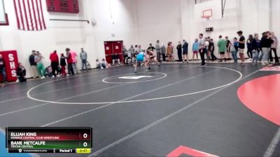 157 lbs Cons. Round 3 - Bane Metcalfe, Triton Central vs Elijah King, Monroe Central Club Wrestling