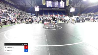 100 lbs Rnd Of 32 - Eyvori Jacquez, Colorado vs Emma Lewis, Missouri