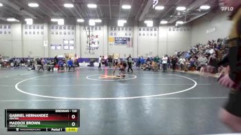 120 lbs Cons. Round 2 - Maddox Brown, Knox Catholic vs Gabriel Hernandez, Fenton