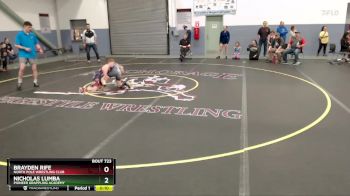 84 lbs Cons. Round 3 - Brayden Rife, North Pole Wrestling Club vs Nicholas Lumba, Pioneer Grappling Academy