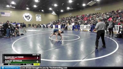 126 lbs Champ. Round 2 - Elijah De La Torre, Arroyo Grande vs August Seymour, Mariposa