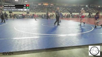 118 lbs Consi Of 64 #2 - Wade Cottman, Prague vs Braylon Oliver, Harrah