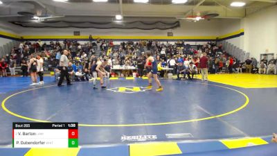 126 lbs Round 5 - Vincent Barton, Lake (Millbury) vs Peyton Dubendorfer, WHITMER