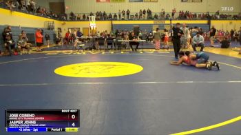 136 lbs Round 1 - Jose Coreno, Dodge City Training Center vs Jasper Johns, Central Kansas Young Lions Wrestling Club