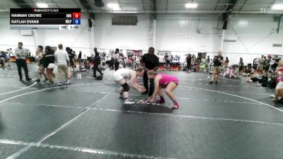 175 lbs Round 2 (4 Team) - Hannah Crowe, Storm Wrestling Center vs Kaylah Evans, R&R Ladies Purple