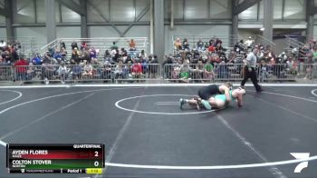 215 lbs Quarterfinal - Ayden Flores, Maize vs Colton Stover, Norton