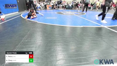 58 lbs Quarterfinal - Frank Petro, Cowboy Wrestling Club vs Adalena Chay, Harrah Little League Wrestling